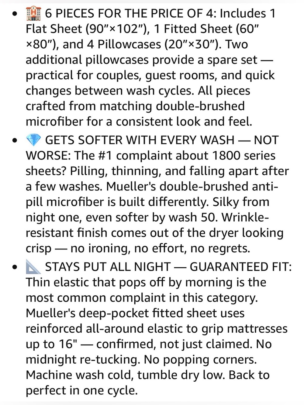 6 Piece Queen Bed Sheets Set – Ultratemp Cooling Technology, Oeko-TEX Certified - Picture 10 of 10